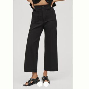 Colette Knit Crop Wide-Leg Pant by Maeve Anthropologie